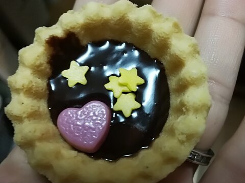 簡単かわいいチョコタルト(*´˘`*)♡